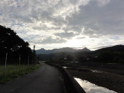 白嶽の夕景