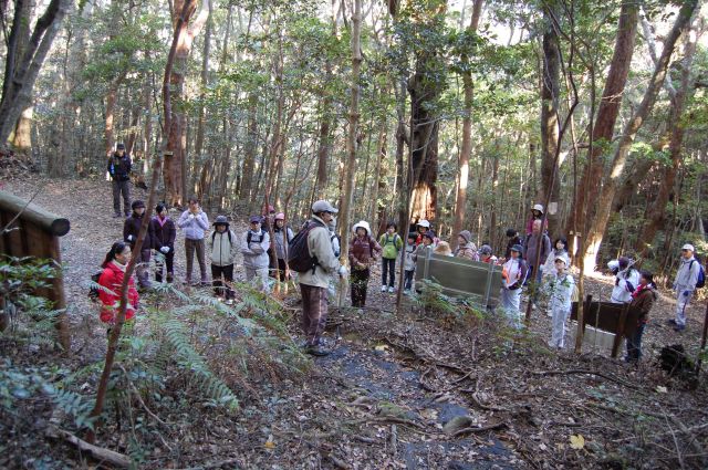 登山口にて