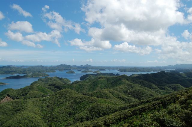 烏帽子岳から見た浅茅湾