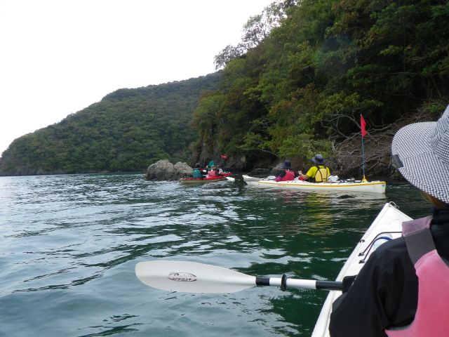 海上にて