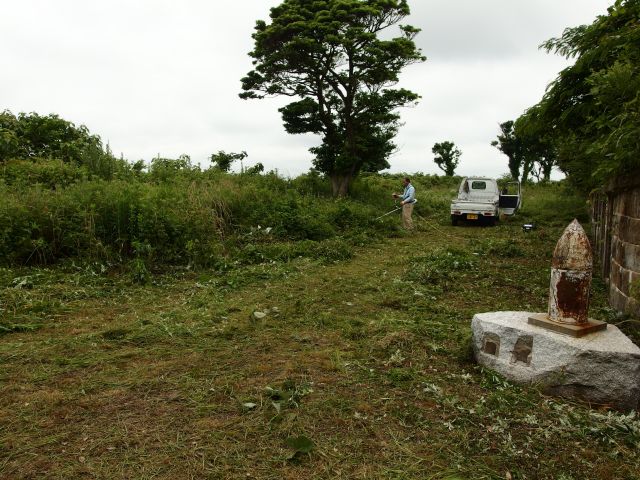 姫神山砲台・除草作業