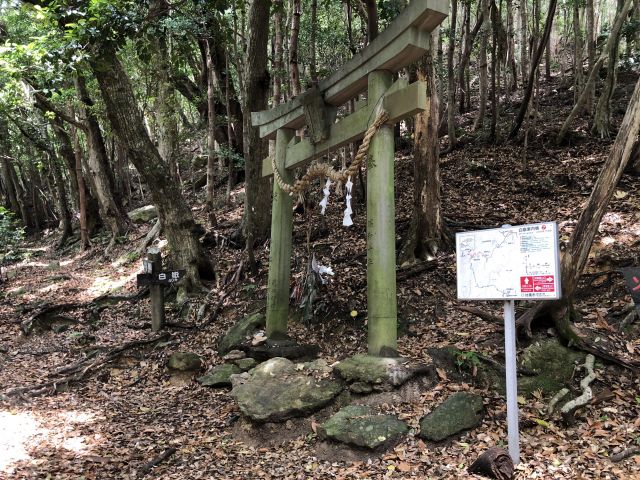 白嶽神社分岐点