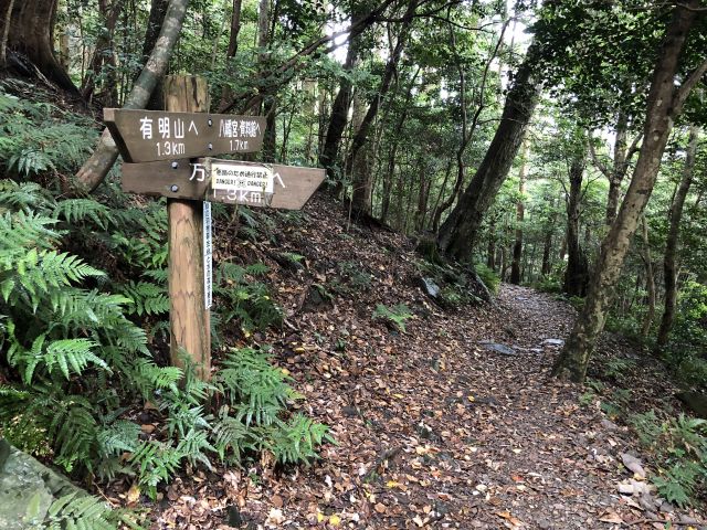 有明山登山道
