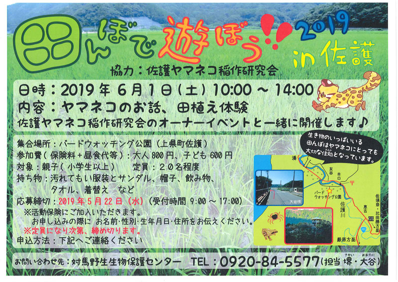 田んぼで遊ぼう