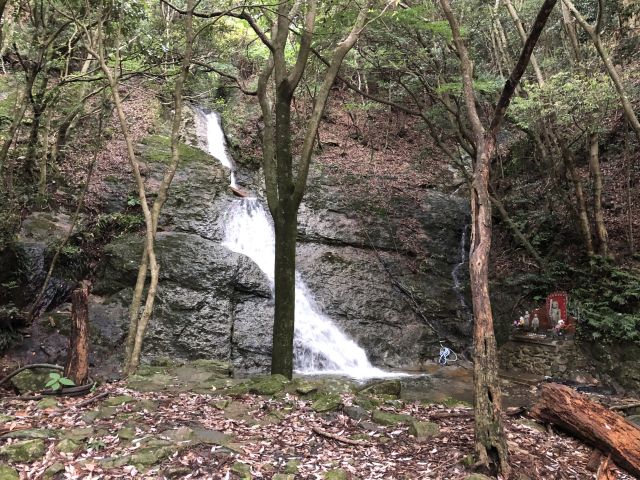 登山口の滝