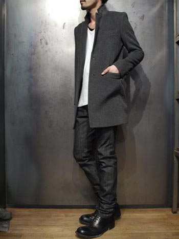 GalaabenD メルトン チェスター コート 黒 GalaabenD（ガラアーベント