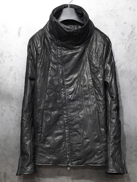 incarnation カーフウォッシャブルハイネックバイアスジップダウン