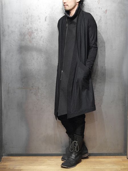 DEVOA Cotton jersey Anatomical long sleeve cardigan | ☆VEKTOR BLOG