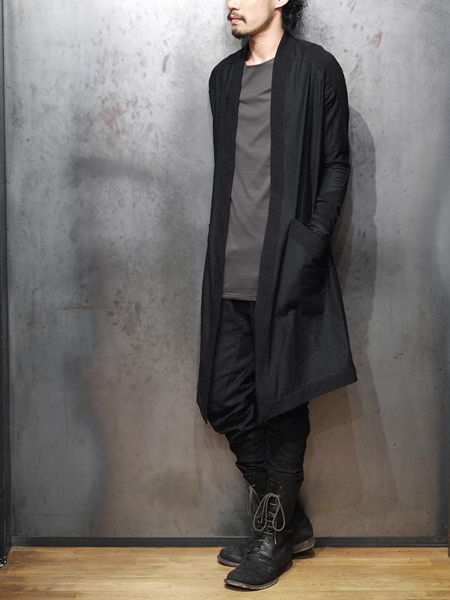 DEVOA Cotton jersey Anatomical long sleeve cardigan | ☆VEKTOR BLOG