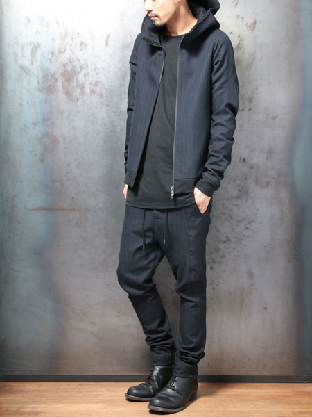 メンズ DEVOA フードジャケット ボンバー HOODED BOMBER JACKET