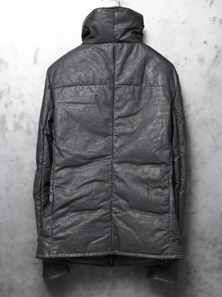 incarnation オーバーロックステッチカーフレザーグースダウンジャケット incarnation オーバーロックステッチ レザーダウンジャケット