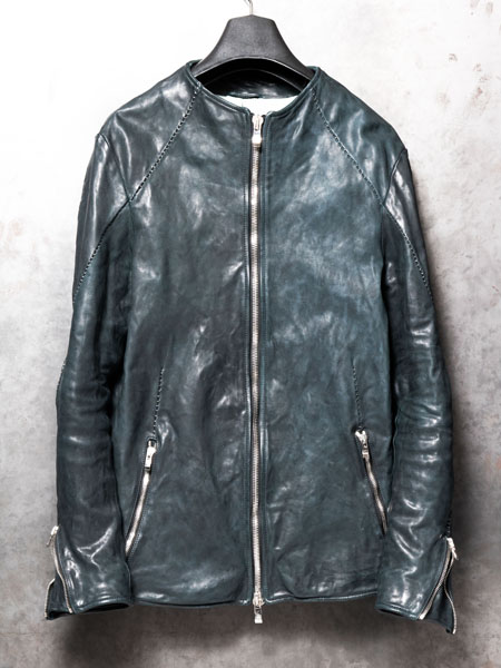 incarnation HORSE LEATHER NO COLLAR ZIP/F MOTO SPIRAL ARM