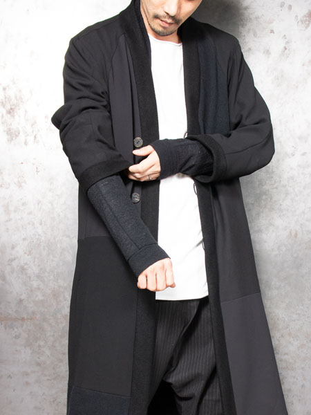 DEVOA Coat mixed patchwork wool fabrics | ☆VEKTOR BLOG DEVOA Coat mixed patchwork wool fabrics | ☆VEKTOR BLOG
