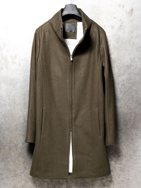 OURET ウールメルトンスタンドカラーZIPコート /KHAKI | ☆VEKTOR BLOG