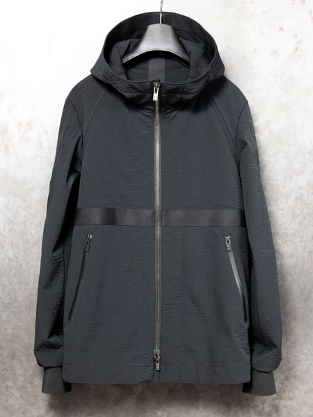 DEVOA Composite jacket Nylon shrink stretch /BLACK