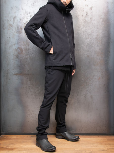 DEVOA Hooded jacket Heavy jersey /BLACK | ☆VEKTOR BLOG