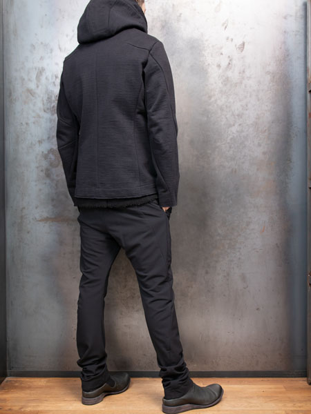 DEVOA Hooded jacket Heavy jersey /BLACK | ☆VEKTOR BLOG