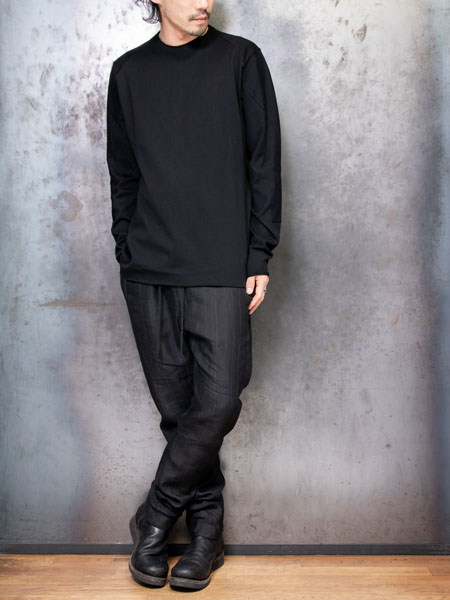 DEVOA Long sleeve medium weight soft jersey /BLACK | ☆VEKTOR BLOG