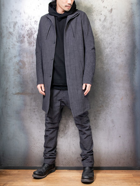 d.hygen 21ss ワッシャーコットンハイネックコート | stamayk.sch.id