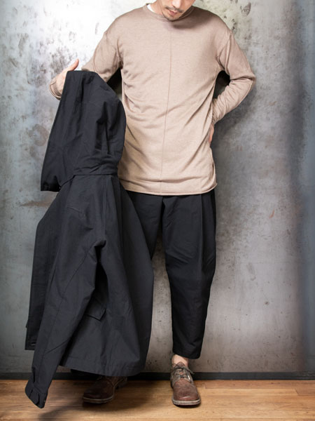 DEVOA Hooded jacket cotton nylon /BLACK | ☆VEKTOR BLOG