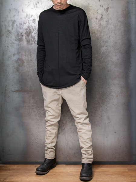 DEVOA Slim pants 8oz denim vintage wash /MUD BEIGE DEVOA Slim pants 8oz denim vintage wash /MUD BEIGE