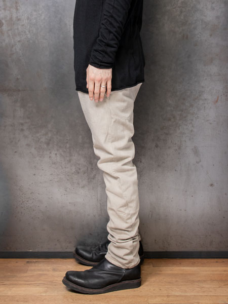 DEVOA Slim pants 8oz denim vintage wash /MUD BEIGE DEVOA Slim pants 8oz denim vintage wash /MUD BEIGE