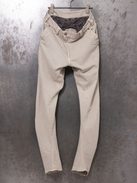 DEVOA Slim pants 8oz denim vintage wash /MUD BEIGE DEVOA Slim pants 8oz denim vintage wash /MUD BEIGE