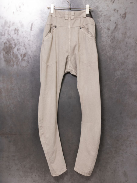 DEVOA Slim pants 8oz denim vintage wash /MUD BEIGE DEVOA Slim pants 8oz denim vintage wash /MUD BEIGE