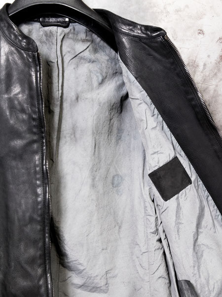 BACKLASH × incarnation ドイツカーフ製品染シングルライダース