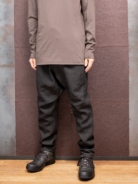 DEVOA Drop crotch pants Heavy washi denim /BLACK | ☆VEKTOR BLOG
