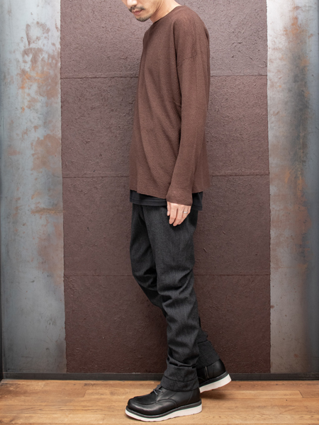 DEVOA Slim pants shrink wool stripe | ☆VEKTOR BLOG