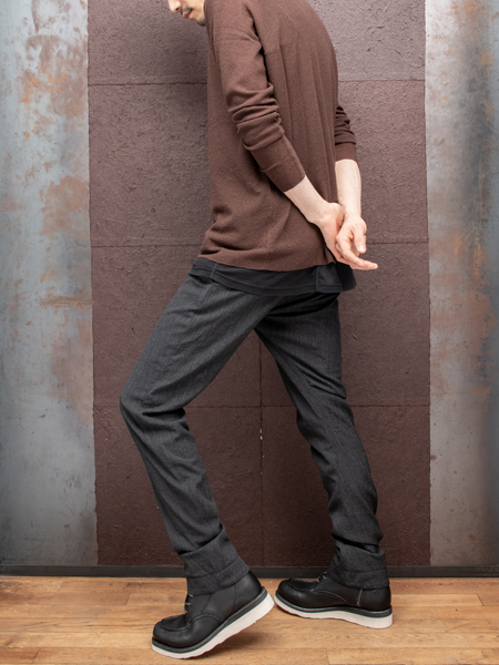 DEVOA Slim pants shrink wool stripe | ☆VEKTOR BLOG