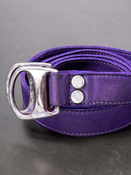 incarnation CALF LEATHER BELT D-RING #2 /PURPLE | ☆VEKTOR BLOG