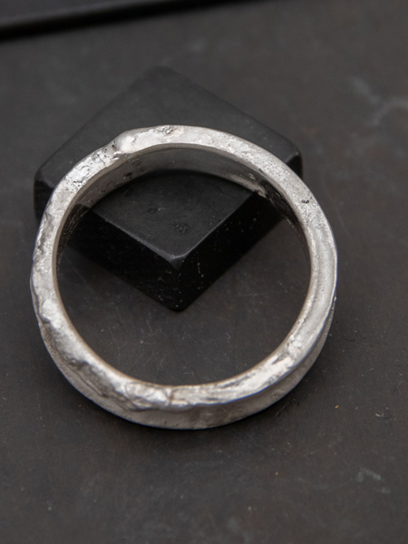 iolom イオロム　Tree Branch Plain Square Ring io-01-216. Tree Branch × Plain Square Ring. Ag950 Rust