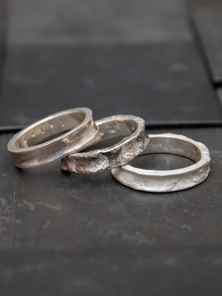 iolom イオロム　Tree Branch Plain Square Ring io-01-216. Tree Branch × Plain Square Ring. Ag950 Rust