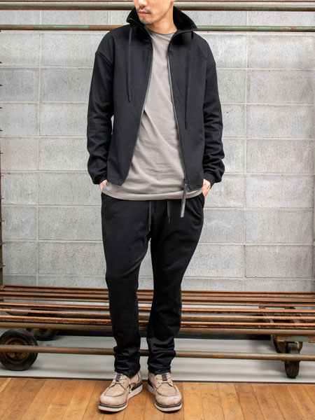 DEVOA High neck track jacket stretch viscose /BLACK | ☆VEKTOR BLOG