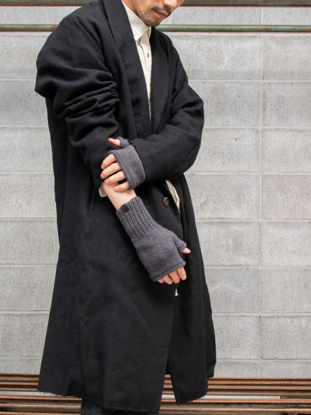 DEVOA Knit glove cotton-cashmere /CHARCOAL | ☆VEKTOR BLOG