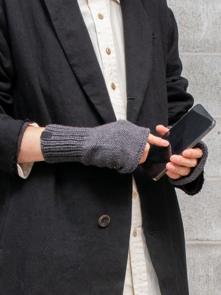 DEVOA Knit glove cotton-cashmere /CHARCOAL | ☆VEKTOR BLOG