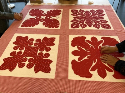 ハワイアンキルト,花のパターンのキルト | キルト工房 志布 ハワイアンキルト,花のパターンのキルト | キルト工房 志布