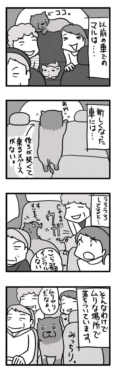 マル 車 居場所 ポメ 犬 まんが マンガ 漫画