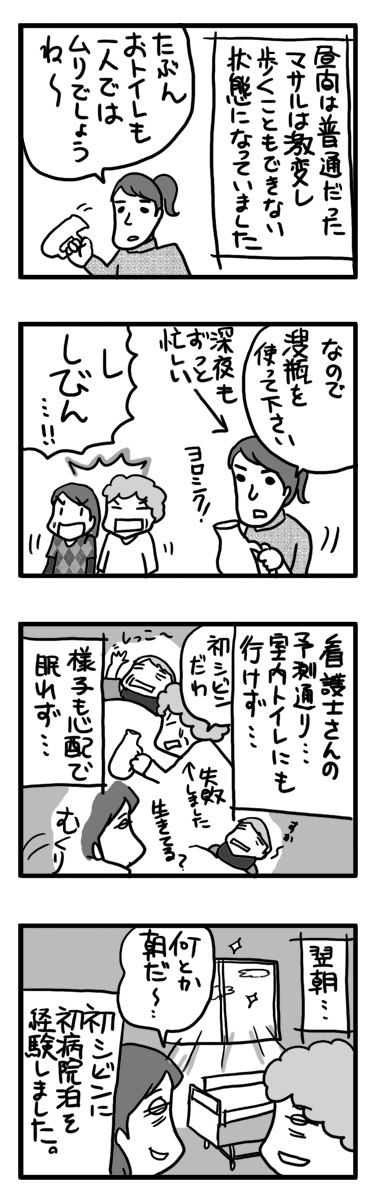 マサル せん妄 せんもう 入院 認知症 老人 犬 まんが マンガ 漫画