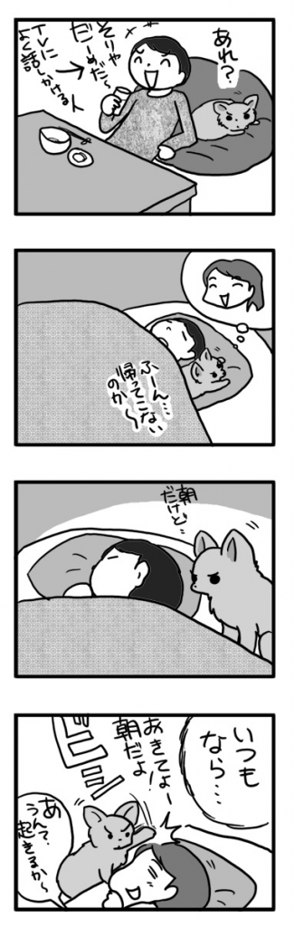 男 オス 犬 夫 留守番 2人 チワワ ぼっち まんが 漫画 マンガ