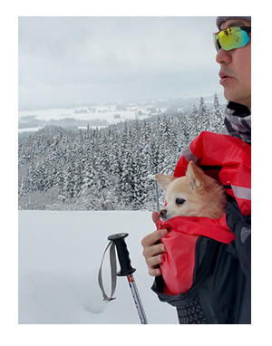 東北 旅行 犬 ペット 宿 雪 スキー まんが 漫画