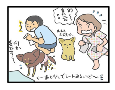 犬 心臓病 保護犬 老犬 チワワ 多頭 手術 僧帽弁閉鎖不全症 元保護犬 引取 埼玉 イラスト 絵 まんが 漫画 マンガ