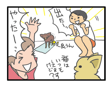 犬 心臓病 保護犬 老犬 チワワ 多頭 手術 僧帽弁閉鎖不全症 元保護犬 術後 下痢 嘔吐 吐く 軟便 埼玉 イラスト 絵 まんが 漫画 マンガ