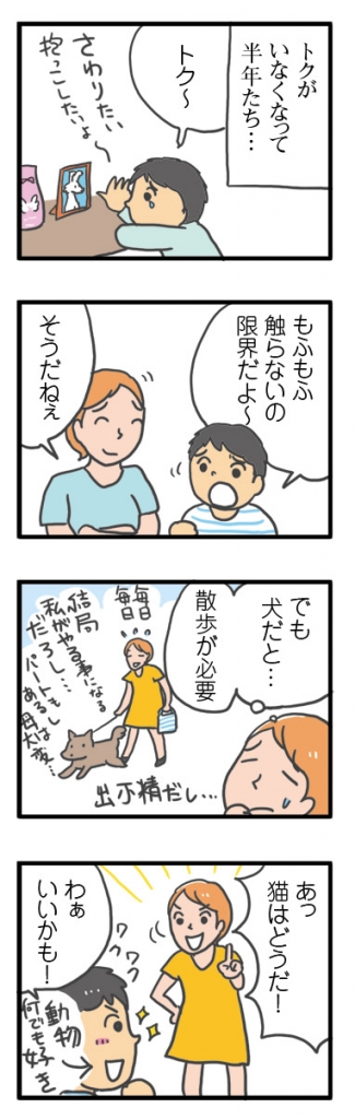 猫 保護猫 ほご レスキュー シマ トラ ネコ 皮膚病 はげ イラスト 絵 まんが 漫画 マンガ