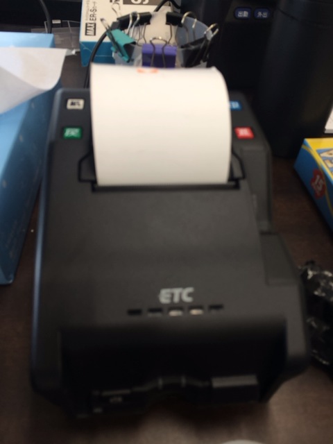 ETC利用履歴発行プリンターの設置 | ネオくん日誌