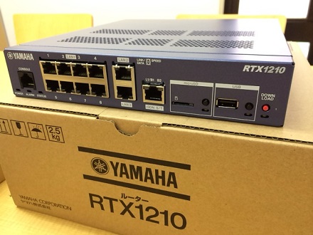 YAMAHA RTX1210の設置 | ネオくん日誌