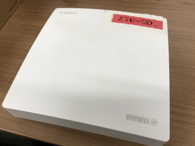 YAMAHA（ヤマハ）無線LANアクセスポイント WLX413のデモ機を設置しま