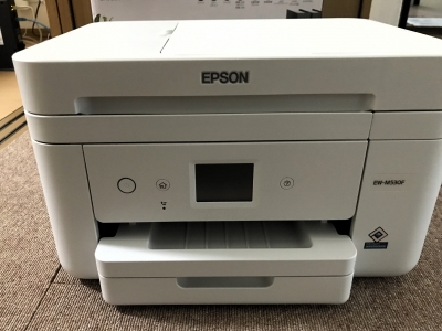 EPSON(エプソン) A4インクジェット複合機 EW-M530Fを設置しま